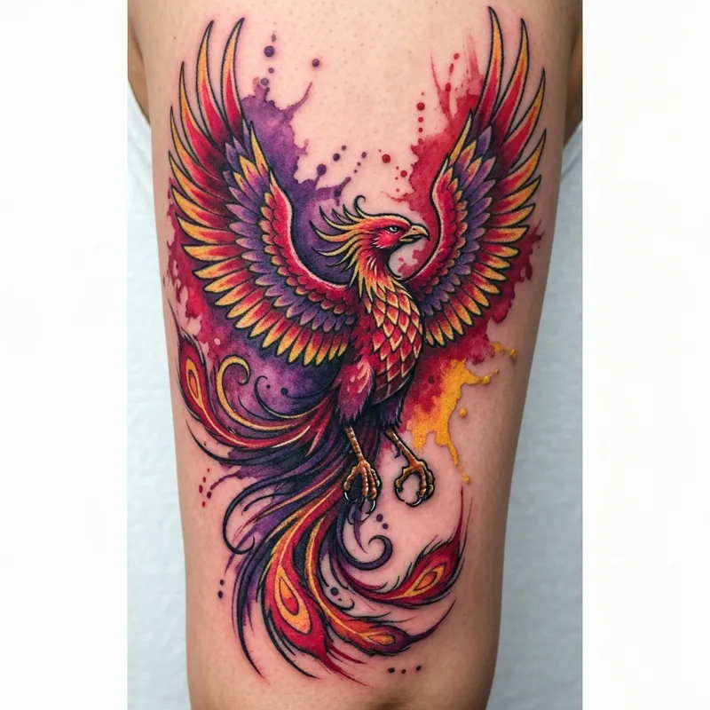 Watercolor Phoenix